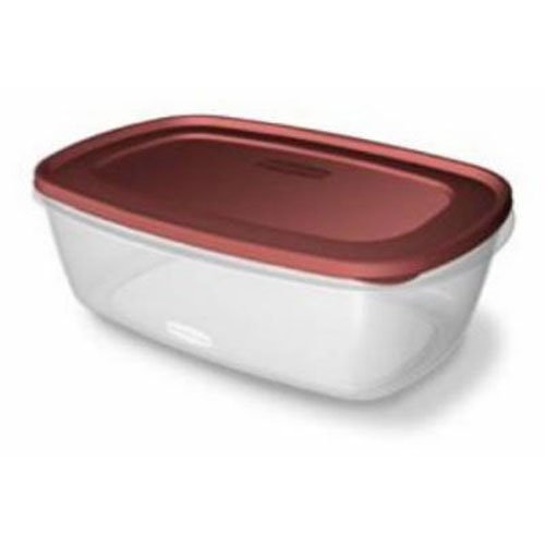 5889332957801 - RUBBERMAID EASY FIND LIDS FOOD STORAGE CONTAINER, BPA-FREE PLASTIC, 2.5 GAL/40 CUP, RED )