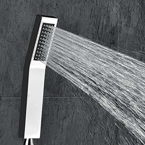 5899406105588 - YAKULT (TM) 100% METAL HANDHELD SHOWER HEAD L-STYLE HIGH PRESSURE SINGLE FUNCTION 2.0 GPM LUXURY HAND SHOWER CHROME PATTERNNAME: MORDEN L-STYLE DESIGN, MODEL: ARB011 (TOOLS & OUTDOOR GEAR SUPPLIES)