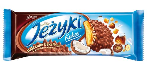 5900352004044 - JEZYKI | JUTRZENKA CHOCOLATE COOKIES WITH COCONUT AND HAZELNUTS ( / )