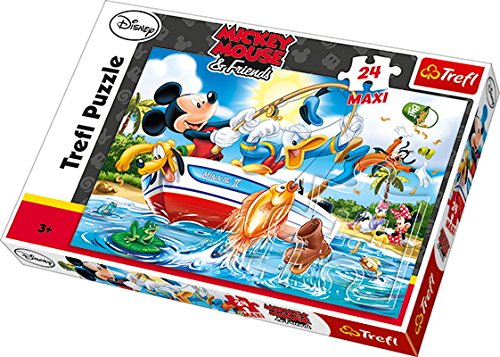 Rarely old Survival TREFL - 24 PIECES JIGSAW PUZZLE - DISNEY, MICKEY MOUSE AND HIS FRIENDS :  FISHING - GTIN/EAN/UPC 5900511142211 - Product Details - Cosmos