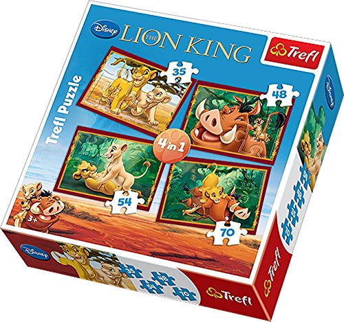 5900511340990 - TREFL - 34099 - PUZZLE 4 IN 1 - LION THE KING - 35-48-54-70 ELEMENTS