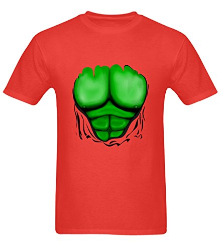 5901398505236 - YIGETOP100 MENS BREAST RED FUNNY COTTON T-SHIRT XX-LARGE