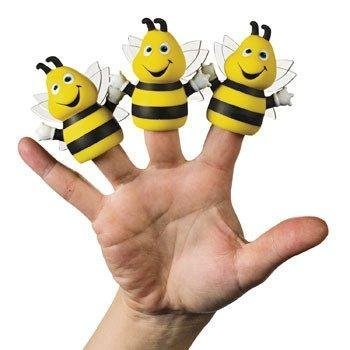 0590291149118 - BUSY BEE FINGER PUPPETS - NOVELTY TOYS & FINGER PUPPETS, 12 COUNT