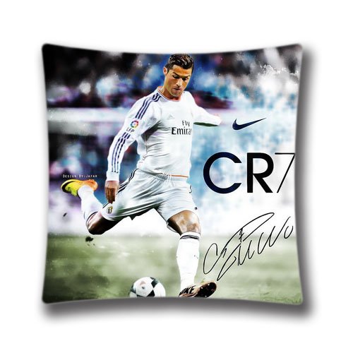 5906145231093 - 16X16 INCH (TWIN SIDES) CRISTIANO RONALDO REAL MADRID WALLPAPER PERSONALIZED SQUARE THROW PILLOW CASE ABSTRACT DECOR CUSHION COVERS,DIC33121