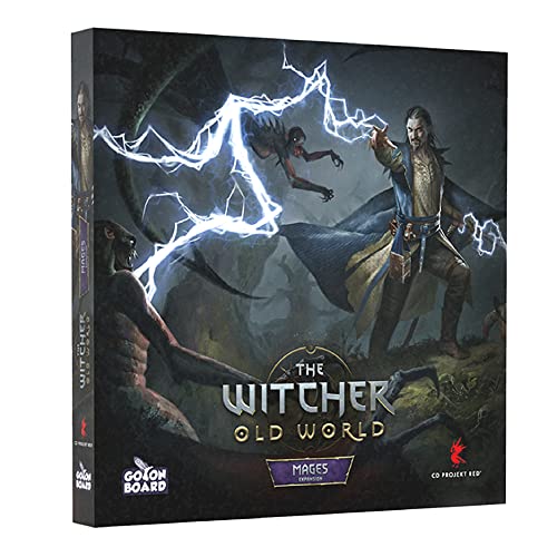 5906874198605 - THE WITCHER BOARD GAME MAGES EXPANSION | FANTASY GAME | COMPETITIVE ADVENTURE GAME | STRATEGY GAME FOR ADULTS | AGES 14+ | 1-5 PLAYERS | AVG. PLAYTIME 90-150 MINUTES | MADE BY GO ON BOARD