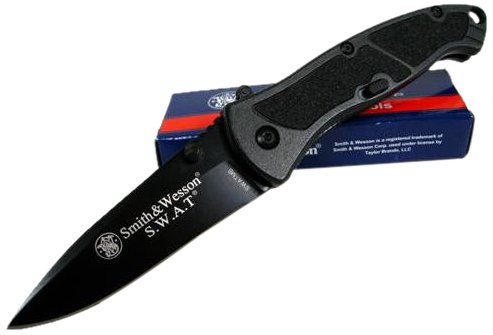 5915903786218 - SMITH & WESSON S.W.A.T. SWATMB MEDIUM M.A.G.I.C. ASSISTED OPENING LINER LOCK FOLDING KNIFE DROP POINT BLADE