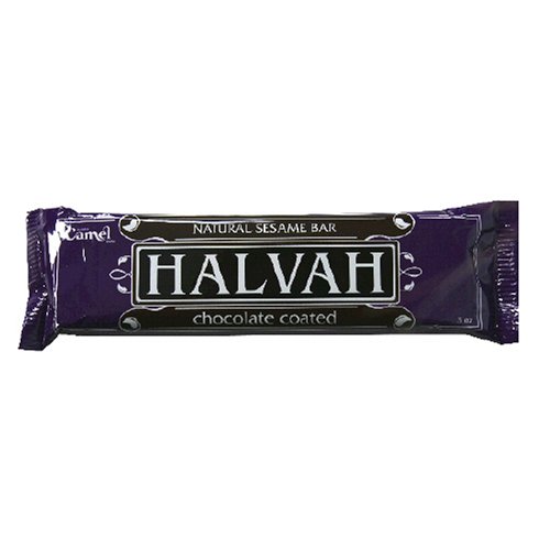 0059222102023 - CAMEL NATURAL SESAME HALVAH BAR, CHOCOLATE-COATED, 3-OUNCE BARS (PACK OF 20)