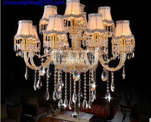 0592384656893 - CANDLE CRYSTAL CHANDELIER 800MM*800MM*750MM LIGHTS FIXTURE PENDANT HANGING CEILING LAMP (4 LIGHTING MODES- READING, STUDYING, RELAXATION & BEDTIME,)
