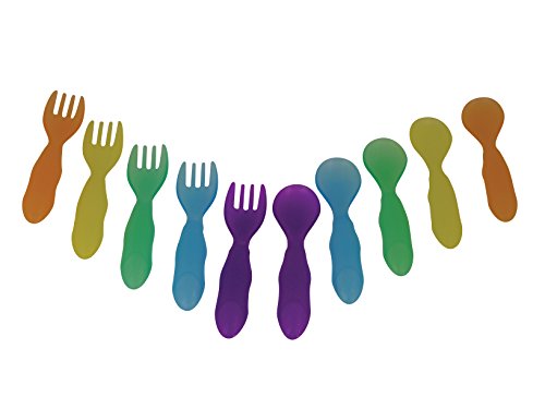 5939359360341 - THE FIRST YEARS TAKE & TOSS TODDLER FORK AND SPOON FLATWARE, COLORS MAY VARY