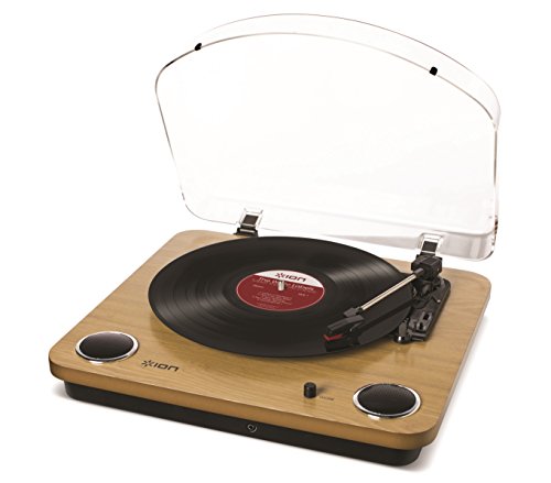 5940982086409 - ION AUDIO MAX LP | 3-SPEED BELT DRIVE TURNTABLE WITH BUILT-IN SPEAKERS & 1/8 AUX INPUT (NATURAL WOOD)