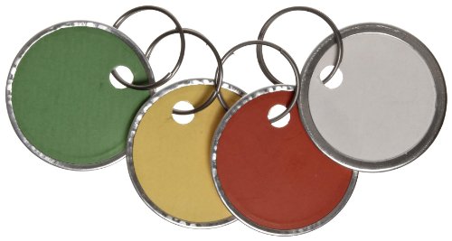 0599039361690 - AVERY ASSORTED SPLIT RING METAL RIM KEY TAG , 1-1/4 INCHES, PACK OF 50 (11-026)