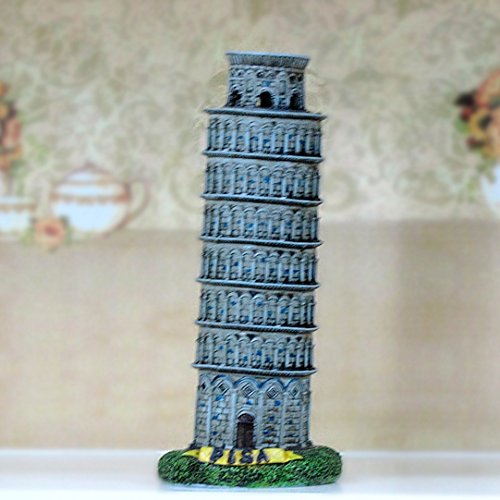 6000011113045 - RESIN LEANING TOWER OF PISA/ TORRE PENDENTE DI PISA/ TORRE DI PISA FIGURINE STATUE, SMALL