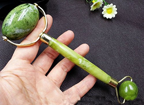 0600004345253 - DAISY CLOSET JADE ROLLER FACIAL FACE NECK SLIMMING MASSAGER REJUVENATES FACE AND NECK SKIN SCRAPING ANTI AGING JADE THERAPY BEAUTY TOOL