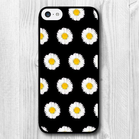 0600060024055 - FOR IPHONE 5C CASE, CUTE DESIGN DAISY FLOWER PATTERN PROTECTIVE HARD PHONE COVER SKIN CASE FOR IPHONE 5C +SCREEN PROTECTOR