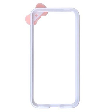 0600060045197 - ZLXUSA (TM) BOWKNOT STYLE PROTECTIVE BUMPER CASE FRAME FOR IPHONE 5C WHITE