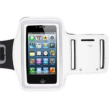 0600070166967 - SPORTS RUNNING JOGGING GYM ARMBAND FULL BODY CASE FOR IPHONE 6 PLUS(5.5) (WHITE)