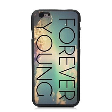 0600070181724 - FOR IPHONE 6 CASE, FASHION FOREVER YOUNG PATTERN PROTECTIVE HARD PHONE COVER SKIN CASE FOR IPHONE 6 (4.7) + SCREEN PROTECTOR