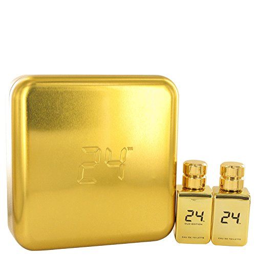 6001993023056 - 24 GOLD OUD EDITION COLOGNE GIFT SET - 24 GOLD 1.7 OZ EAU DE TOILETTE SPRAY + 24 GOLD OUD 1.7 OZ EAU DE TOILETTE SPRAY BY SCENTSTORY FOR MEN