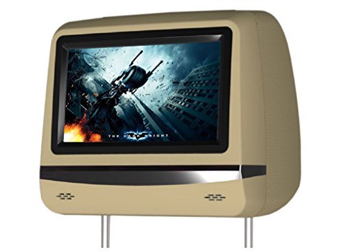 0600209111578 - GENERIC 7 BEIGE CAR HEADREST DVD PLAYER C7HD-BE/MONITOR SLOT-IN DVD LOADED RMVB GAMES IR FM SD USB FUNCTIONS TOUCH BUTTONS DIGITAL PANEL