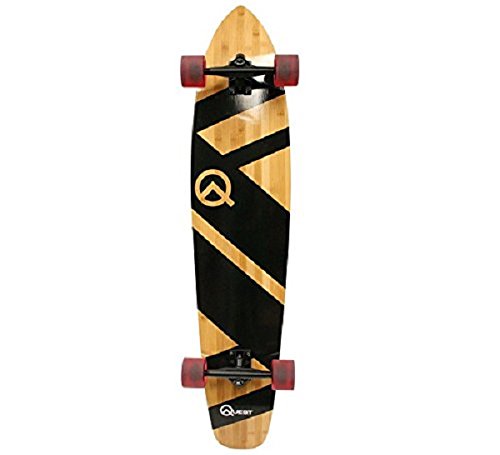 0600303583400 - LONGBOARD-QUEST SUPER CRUISER LONGBOARD-CRUISE AROUND TOWN AND THROUGH THE SKATE PARK IN DURABLE STYLE ON THIS BAMBOO-AND-MAPLE CRUISER -PINTAIL LONGBOARD-DECK SIZE/DIMENSIONS: 44 INCHES X 10 INCHES X 5.5 INCHES WHEEL SIZE/HARDNESS: 70MM X 51MML-LONGBOAR