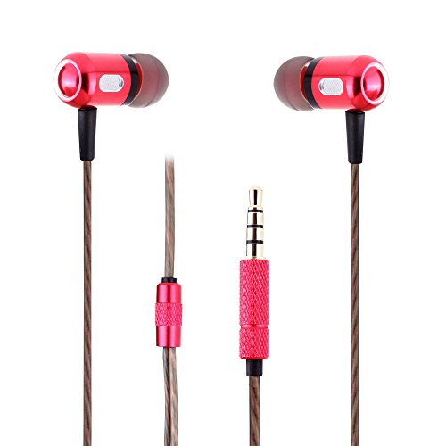 0600346195387 - ZOUKFOX WS652 IN-EAR EARPHONES EARBUDS HEAPHONES HEADSET WITH STEREO BASS NOISE ISOLATING FOR IPHONE, IPAD, IPOD, ANDROID, WINDOWS, MP3 PLAYER(RED)