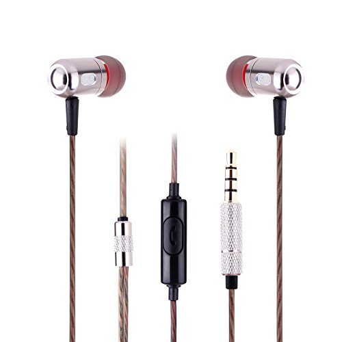 0600346195417 - ZOUKFOX WS652 IN-EAR EARPHONES EARBUDS HEAPHONES HEADSET WITH MICROPHONE, NOISE ISOLATING FOR IPHONE, IPAD, IPOD, ANDROID, WINDOWS, MP3 PLAYER(METAL WITH MIC)