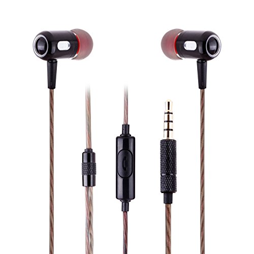 0600346195455 - ZOUKFOX WS652 IN-EAR EARPHONES EARBUDS HEAPHONES HEADSET WITH MICROPHONE, NOISE ISOLATING FOR IPHONE, IPAD, IPOD, ANDROID, WINDOWS, MP3 PLAYER(BLACK WITH MIC)