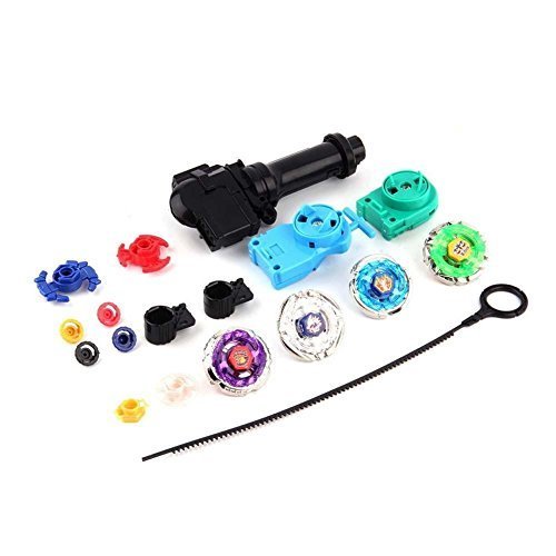 6004464678984 - NEW FUSION TOP METAL MASTER RAPIDITY FIGHT RARE BEYBLADE 4D LAUNCHER GRIP SET