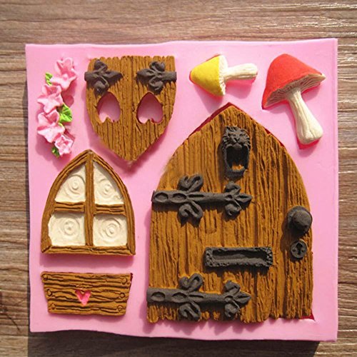 6004464679974 - 3DFAIRY HOUSE DOOR SILICONE FONDANT MOULD CAKE DECORATING CHOCOLATE MOLD TOOL