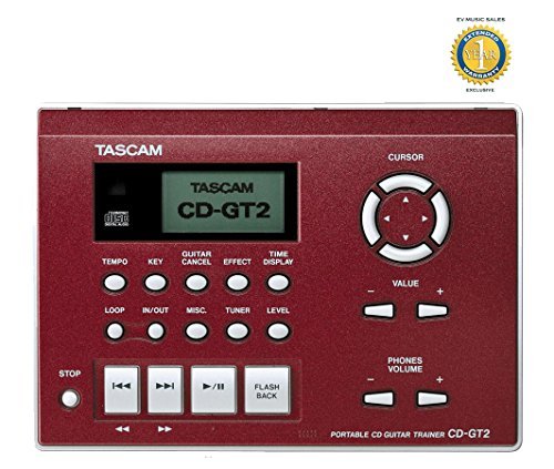 0600599652170 - TASCAM CD-GT2 PORTABLE CD GUITAR TRAINER WITH 1 YEAR FREE EXTENDED WARRANTY