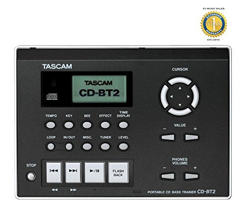 0600599652187 - TASCAM CD-BT2 PORTABLE CD BASS TRAINER WITH 1 YEAR FREE EXTENDED WARRANTY