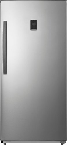 0600603248474 - INSIGNIA™ - 13.8 CU. FT. UPRIGHT CONVERTIBLE FREEZER/REFRIGERATOR - STAINLESS STEEL