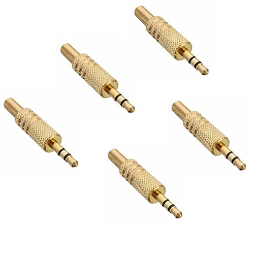 0600649408306 - GENERIC YH-US3-160519-57 8YH3140YH T GOLD PLATED BODY CONNECTOR DAPTER REPL 5X 3.5MM STEREO 5X 3.5MM ADAPTER REPLACEMENT METAL BOD JACK PLUG METAL REO JACK GOLD PLATED
