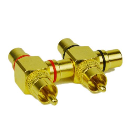 0600649408313 - GENERIC YH-US3-160519-58 8YH3141YH PTER SPLITTER PLUG MALE TO 2 FEMALE JA 2 PCS HIGH QUALITY 2 PCS HIG 2 FEMALE JACK ATED RCA GOLD PLATED RCA UALITY GO ADAPTER SPLITTER