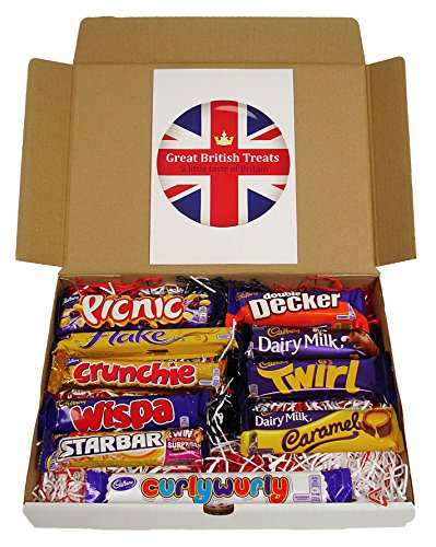 0600686925347 - CADBURY SELECTION BOX OF 10 FULL SIZE BRITISH CHOCOLATE BARS FROM GREAT BRITISH TREATS