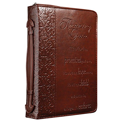 6006937079403 - AMAZING GRACE LUX-LEATHER LARGE BIBLE COVER