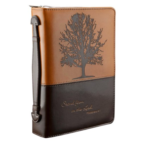 6006937096721 - STAND FIRM IN THE LORD TWO-TONE BIBLE / BOOK COVER - PHILIPPIANS 4:1 (LARGE)