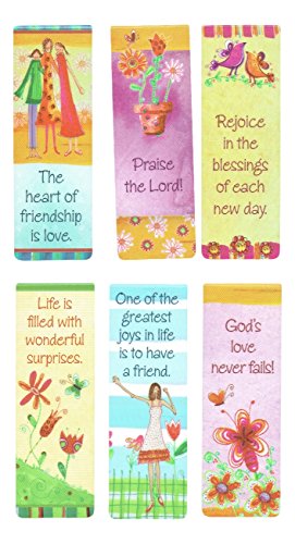 6006937106000 - BEAUTIFUL MAGNETIC BOOKMARKS WITH SCRIPTURE AND WORDS OF INSPIRATION - SET OF 6 (FRIENDSHIP)