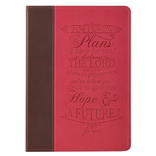 6006937123199 - I KNOW THE PLANS PINK & BROWN INSPIRATIONAL TABLET COVER - JEREMIAH 29:11 (FITS IPAD® AIR)