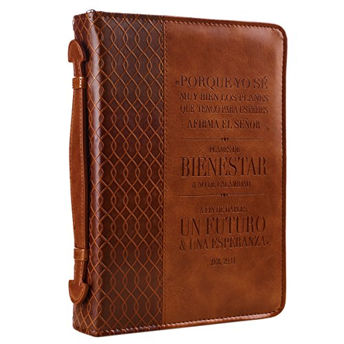 6006937123342 - JEREMIAH 29:11 TWO-TONE BIBLE / BOOK COVER - FORRO PARA BIBLIA (LARGE) (SPANISH EDITION)
