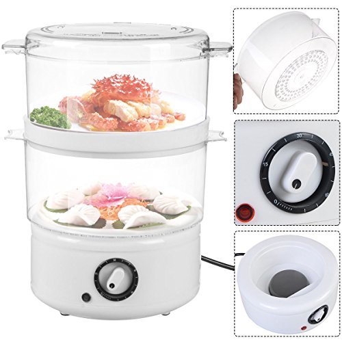 0600717829521 - ELECTRIC KITCHEN FOOD STEAMER STEAMING BOWL COOKING MEAL VEGETABLE VEGGIE HOME SUSTAINABLES