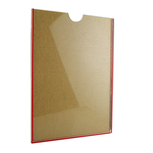 0600740979477 - WALL MOUNT A4 ACRYLIC POSTER HOLDER SIGN HOLDER FOR NOTICE, WARNING, COMMERCIAL, PORTRAIT AND PICTURE DISPLAY