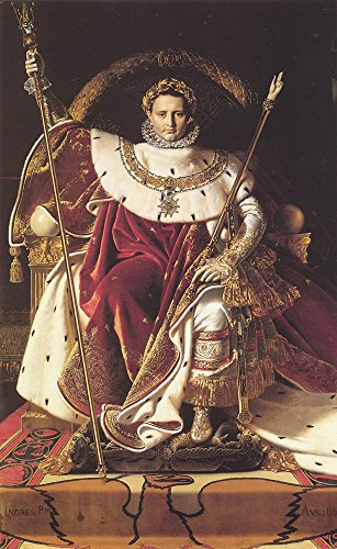 0600748274963 - GENERIC NAPOLEON I ON HIS IMPERIAL THRONE OIL PAINTING NO FRAME 20X24 INCH