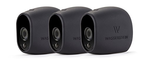6007795097486 - NEW 3X SILICONE SKINS FOR ARLO SMART SECURITY - 100% WIRE-FREE CAMERAS BY WASSERSTEIN (3 PACK, BLACK)