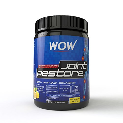 0600978762704 - WOW JOINT RESTORE - BONE & JOINT HEALTH SUPPLEMENT - WITH ASCORBIC ACID, CALCIUM, CHOLECALCIFEROL, CHONDROITIN, MANGANESE, BORON, HYDROLYZED COLLAGEN & HYALURONIC ACID