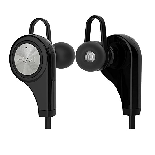 6010716659601 - GENERIC BLUETOOTH V4.1 SPORT STEREO EARPHONES IN EAR HEADSET WIRELESS HEADPHONE WITH CALL FUNCTIONS FOR IPHONE, SAMSUNG, XIAOMI, COOL, HUAWEI, LENOVO WITH USB CABLE, STORAGE BOX AND EARBUDS - BLACK