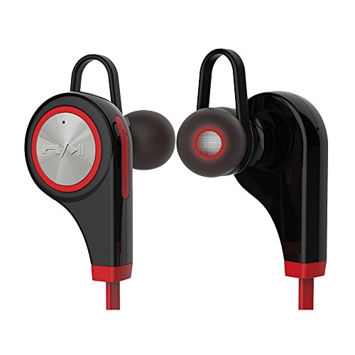 6010716659618 - GENERIC BLUETOOTH V4.1 SPORT STEREO EARPHONES IN EAR HEADSET WIRELESS HEADPHONE WITH CALL FUNCTIONS FOR IPHONE, SAMSUNG, XIAOMI, COOL, HUAWEI, LENOVO WITH USB CABLE, STORAGE BOX AND EARBUDS - RED
