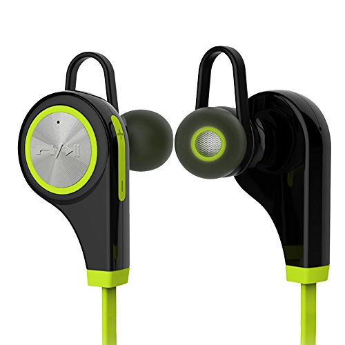 6010716659632 - GENERIC BLUETOOTH V4.1 SPORT STEREO EARPHONES IN EAR HEADSET WIRELESS HEADPHONE WITH CALL FUNCTIONS FOR IPHONE, SAMSUNG, XIAOMI, COOL, HUAWEI, LENOVO WITH USB CABLE, STORAGE BOX AND EARBUDS - GREEN