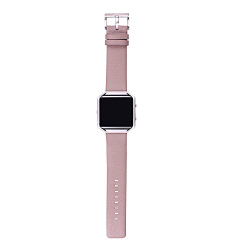 6010716670248 - CUITAN LEATHER WATCHBAND FOR FITBIT BLAZE SMART WATCH (THE WATCH IS NOT INCLUDED), REPLACEMENT WATCH BAND WRISTBAND WRIST BAND ARMBAND BRACELET STRAP SPECIALLY DESIGNED FOR FITBIT BLAZE WATCH - GRAY