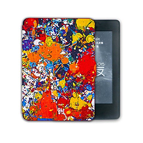 0601187089927 - KANDOUREN AMAZON KINDLE PAPERWHITE CASE - GRAFFITI UNIQUE ART SKIN,LIGHTED SLIM LEATHER COVER WITH AUTOWAKE(FIT 6 INCH 6TH GENERATION NEW KINDLE PAPERWHITE 2013 2014 2015),BLUE COLOR BOOK